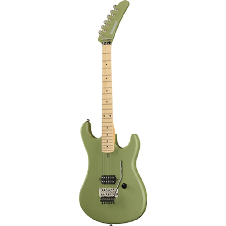 Kramer Guitars The 84 Atlas Green Satin, E-Gitarre mit Erlenkorpus, Ahornhals und Floyd Rose Tremolo