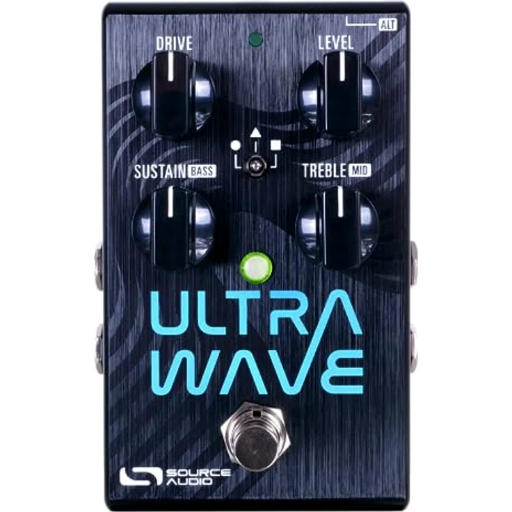 Source Audio Ultrawave Multiband Processor, Effektpedal mit 44 wählbaren Distortion-Effekten, grafischem 8-Band EQ und Dual Channel Kompressor, gebürstetes Aluminium-Gehäuse – Bild 1