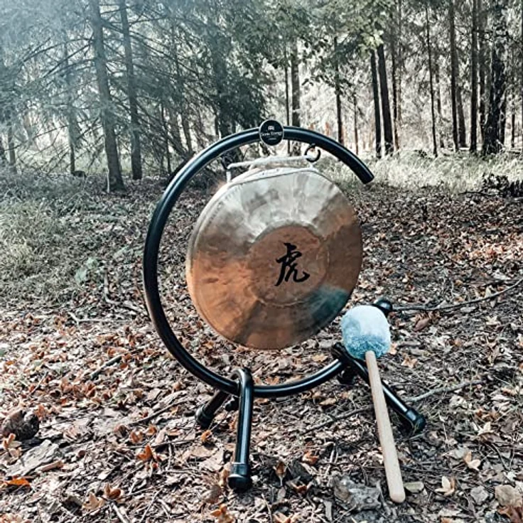 Sonic Energy Tisch Gong Ständer, für Gongs und Tam Tams bis 38 cm, pulverbeschichteter Stahl, schwarz – Bild 3