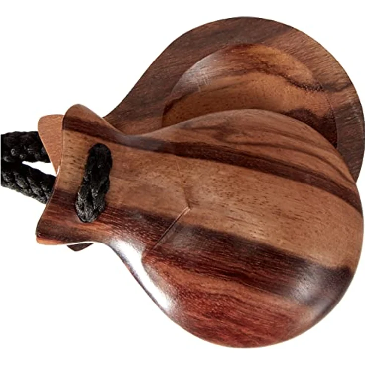 Gewa 830415 Kastagnetten, Indischer Palisander mit Schnur, Paar – Bild 4