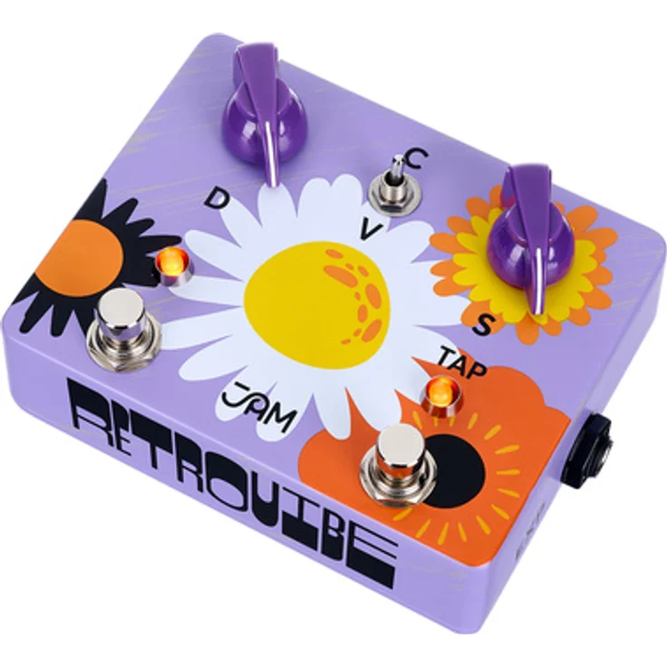 JAM pedals Retrovibe mk.4, Analog Gitarren-Effektgerät mit Chorus/Vibrato, 120 mA, Handmade in Greece
