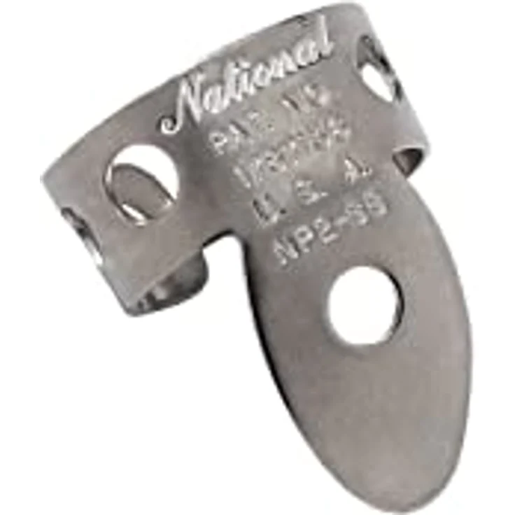 D'Addario National Edelstahl Fingerpicks Medium, 4er-Pack, formbare Fingerplektren für Akustikgitarre & Banjo – Bild 1