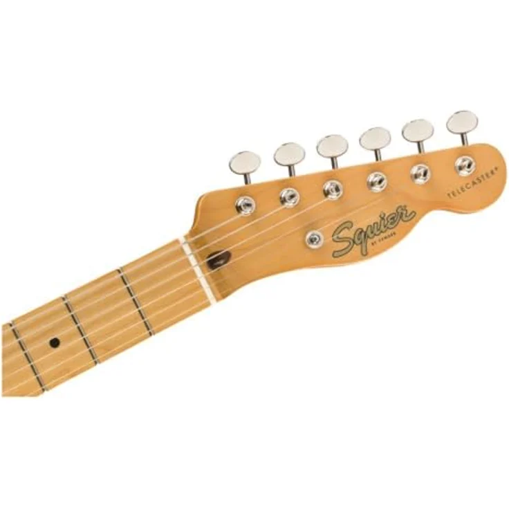 Fender Squier Classic Vibe 50er Telecaster E-Gitarre, Weißblond, Ahorn-Griffbrett, 2 Jahre Garantie, Vintage-Tönung, Alnico-Tonabnehmer – Bild 5