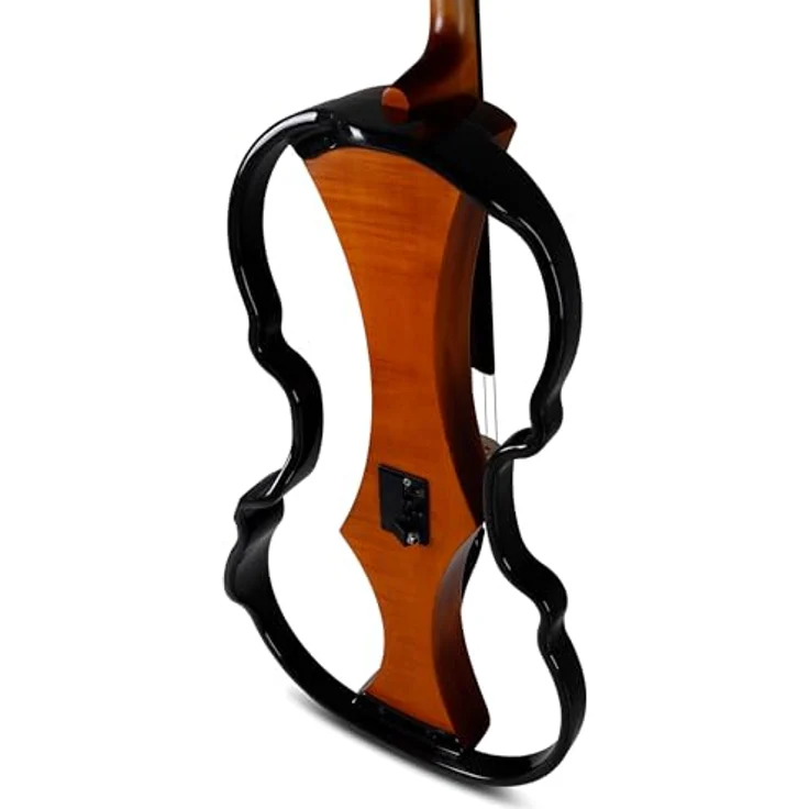 Gewa Novita 3.0 Electric Cello GB, E-Cello mit Spirituslackierung, Korpus aus Linde, Bodenplatte aus Ahorn, goldbraun – Bild 5