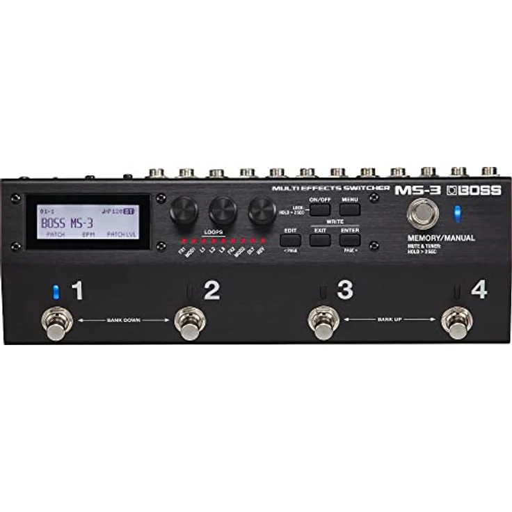 Boss MS-3 Multi Effects Switcher, Pedal-Board Effekt-Loop-Switcher mit 112 Effekten, inkl. Tuner, MIDI, USB und globalem Equalizer – Bild 1