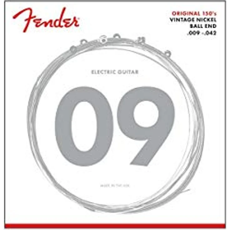 Fender 150L, E-Gitarren Saiten Set 009-042 aus Pure Nickel – Bild 1