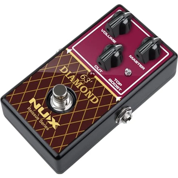 Nux MNU Diamond-63OD, Gitarren-Effektgerät Vorverstärker mit True-Bypass und Top-Boost, kompakt und leicht – Bild 3