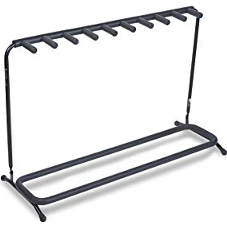 Rockstand RS 20863B Gitarrenständer, 9er Multiständer für Gitarren und Bässe, Maße 108x73,5x42,5cm, nicht geeignet für Gitarren mit Nitrolack