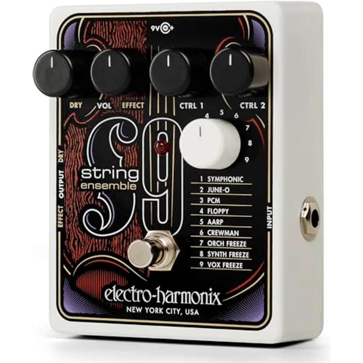 Electro Harmonix String9 String Ensemble, Effektpedal für E-Gitarre mit 9 Soundeinstellungen und True/Buffered Bypass – Bild 3