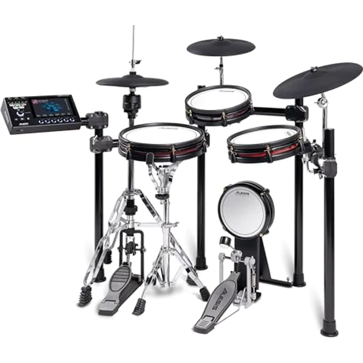 Alesis Strata Club E-Drum Kit, professionelles E-Drum Set mit BFD3 Sound Engine, 370 Kit Pieces, 8" Bass Drum, 2x 10" Zwei-Zonen Tom Pads, 12" Snare Pad, Mesh-Pads, 25 GB Speicher – Bild 9