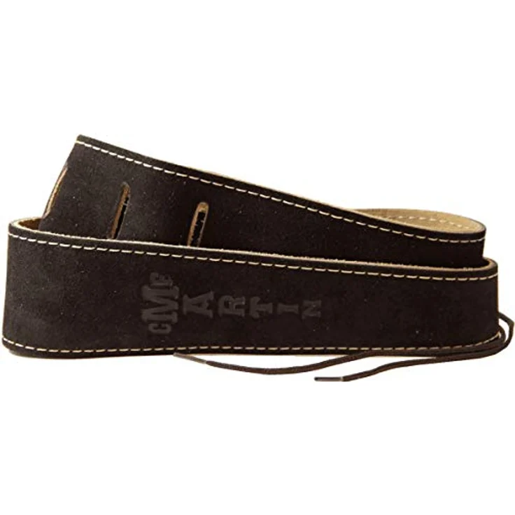 Martin Guitar Brown Suede Strap, Western Gitarrengurt aus hochwertigem Wildleder, verstellbar von 97 cm bis 137 cm, braun – Bild 2