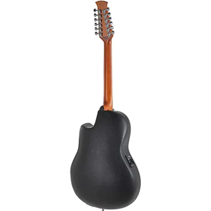 Applause E-Akustikgitarre Traditional AB2412 Mid Cutaway 12-string, Black Satin, Fichtendecke, AP3TP Preamp mit 3-Band EQ, Lyrachord Roundback Korpus – Bild 2