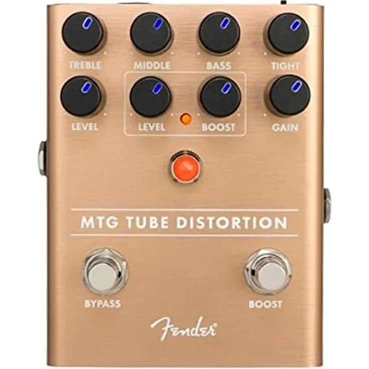 Fender MTG Tube Distortion Pedal, robustes Boden-Effekt-Pedal mit flexibler Gestaltung und hochwertigem Material