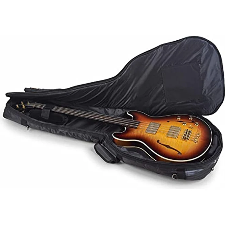 Rockbag Hollowbody Bass Gig Deluxe Line, Gigbag für Hollow-Body E-Bass, schwarz, wasserdicht mit 20 mm Polsterung und Guitar-Saving-System™ – Bild 4