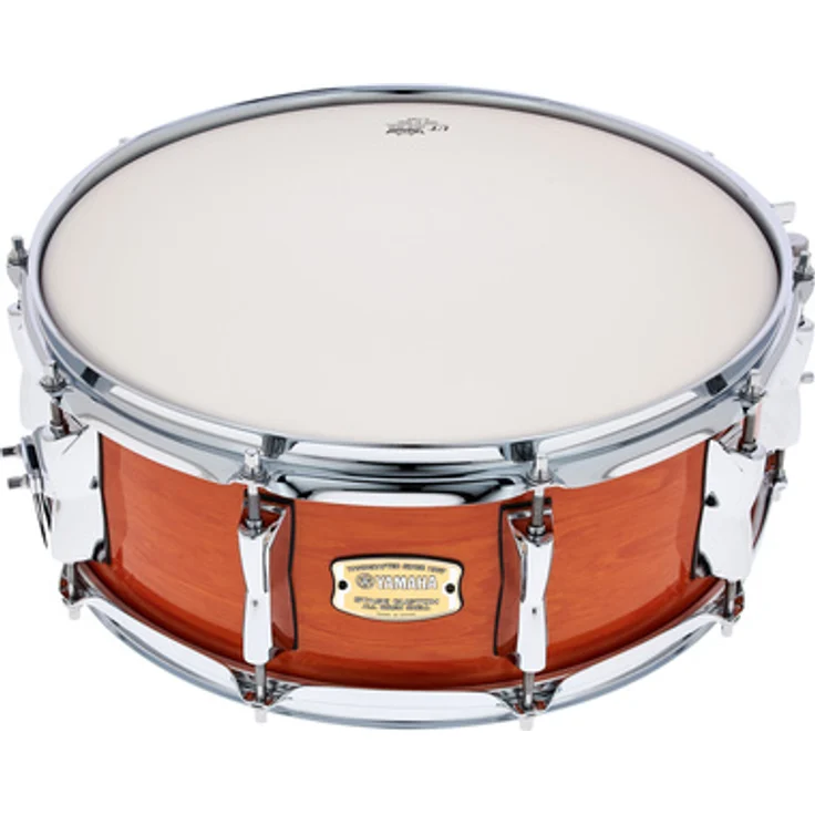 Yamaha Stage Custom 14"x5,5" Snare, Birke, Farbe Honey Amber, chrom Hardware, dreifach geflanschter Stahlspannreifen, 45° Kesselgratung