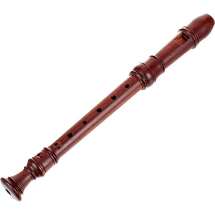 Moeck 4205 Rottenburgh Soprano, Sopranblockflöte aus Palisander, barocke Griffweise, Doppelloch, a1 = 442 Hz, inkl. Etui und Pflegeset