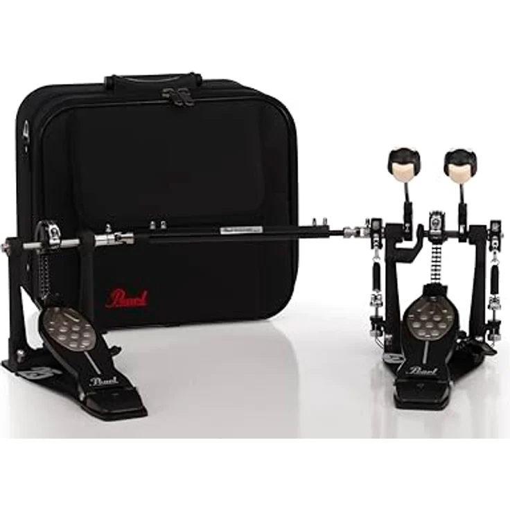 Pearl P-2052C/B Eliminator Doppelfußmaschine, limitierte 25th Anniversary Edition in schwarz mit goldener Traction Plate, Kettenantrieb und austauschbaren Cams – Bild 1