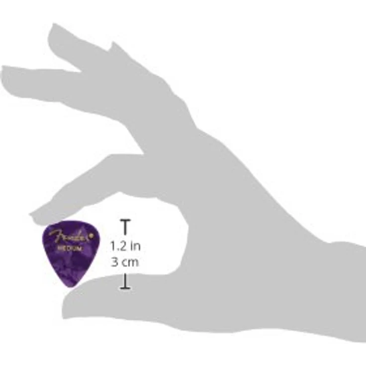 Fender Purple Moto Pick Medium, Set mit 12 Plektren in klassischer 351 Form, lila – Bild 3