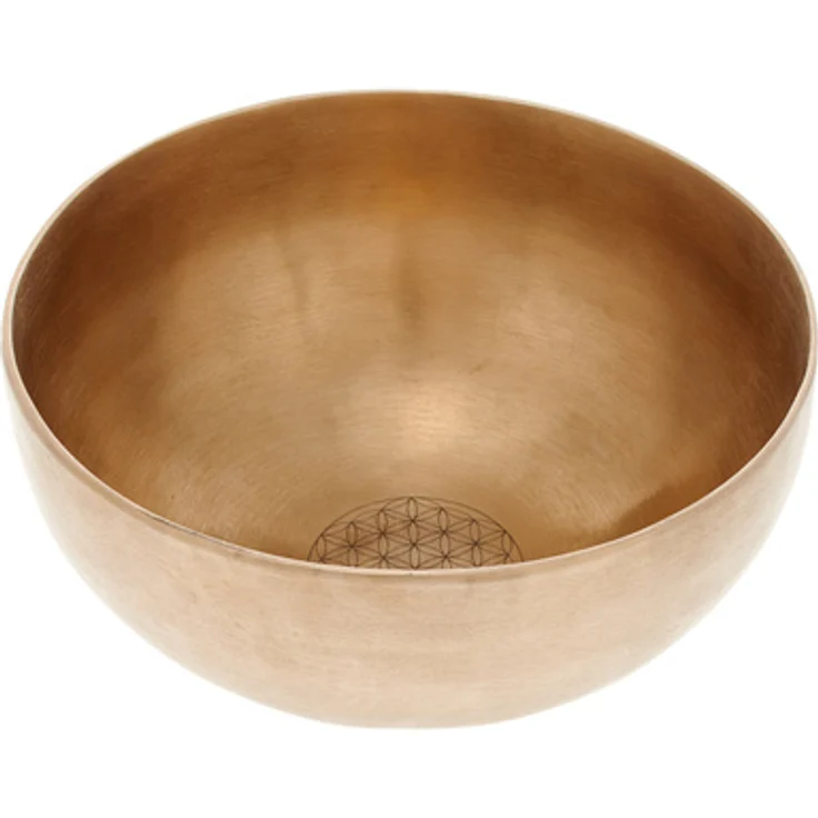 Peter Hess hk-Yoga-KS, Klangschale "Blume des Lebens", Ø 21cm, Gewicht 1100g, handgefertigt für Meditation und Yoga