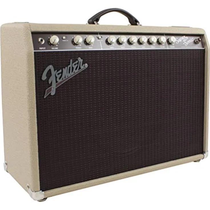 Fender Super-Sonic 22 Combo Blonde, E-Gitarren-Combo mit 22 Watt, 1x12" Lautsprecher, 2 Kanäle, Röhrenverstärkung