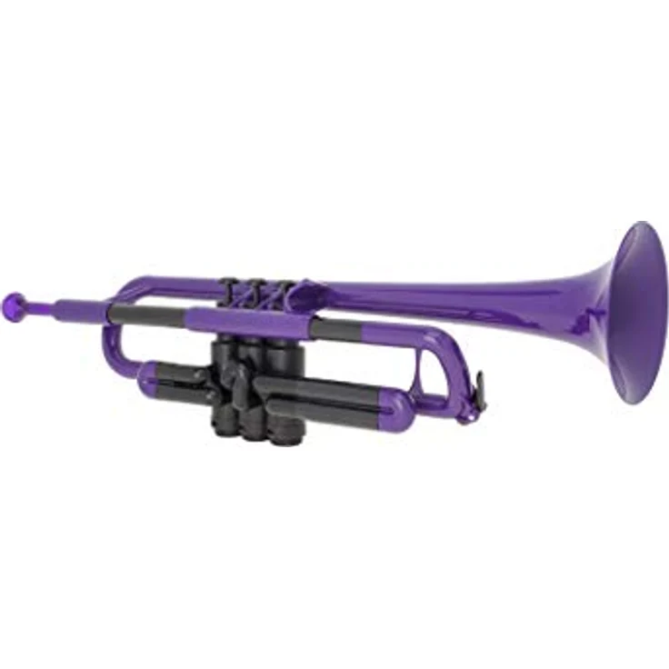PINSTRUMENTS pTrumpet 700629 Bb-Trompete aus ABS-Kunststoff, mit Tasche und Mundstück, violett – Bild 2