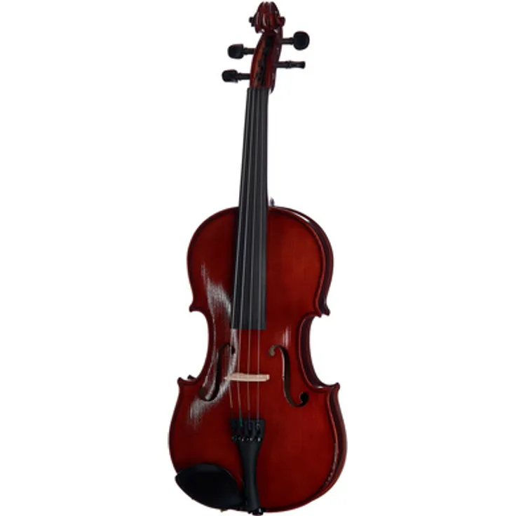 Gewa Pure Violinset EW 4/4, Violine mit massiver Fichtendecke, ebenholz Griffbrett, dunkelrotbraunem Lack und leichten Etui