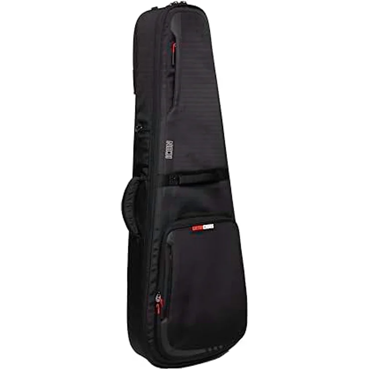 Gator Icon SC-Style Guitar BK, Gigbag für Single Cut E-Gitarre, witterungsbeständig, schwarze 1000D Nylon, inkl. Regenhülle, versteckte Rucksackgurte – Bild 13