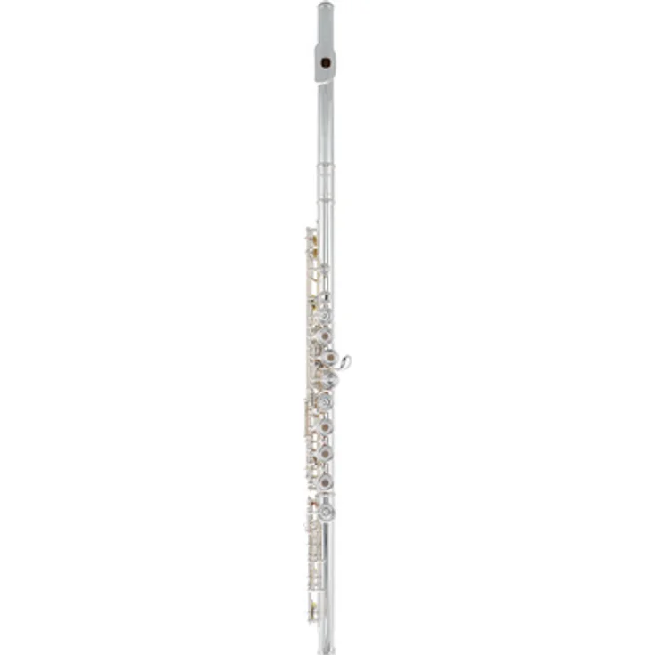 Yamaha YFL-472 H Flute, Querflöte mit H-Fuß, Sterling-Silber, versilberte Neusilbermechanik, ergonomische Klappenanordnung, inklusive Koffer