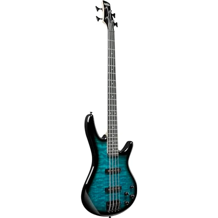 Ibanez Gio GSR280QA-TMS, 4-Saiter E-Bass in Transparent Marine Sunburst mit sorgfältiger Verarbeitung – Bild 3