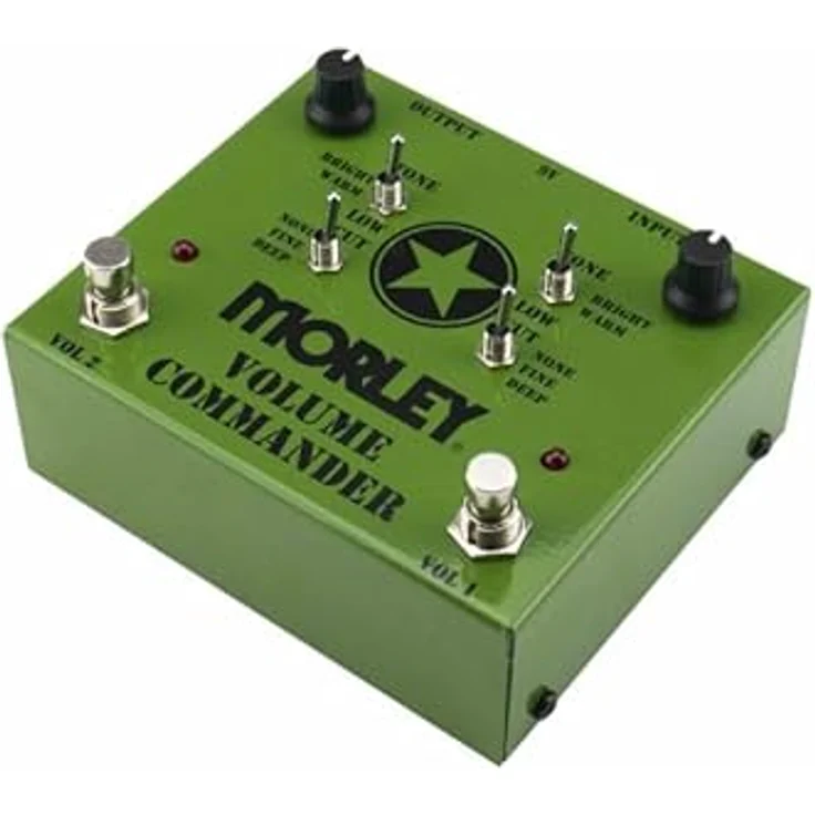 Morley Volume Commander, Gitarren-Effektgerät mit 2 Kanälen, Lautstärkeregler und Low-Cut-Schalter, Echter Bypass, Made in USA – Bild 1