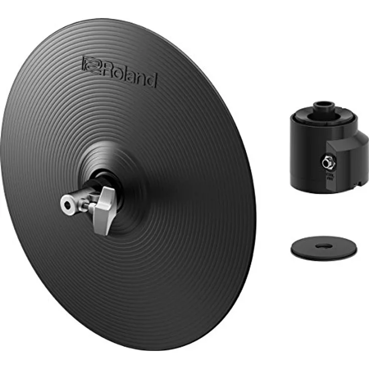 Roland VH-10 V-Hi-Hat 10in, Schlagzeugbecken mit natürlichem Schwingungsverhalten und gummierter Trefferfläche