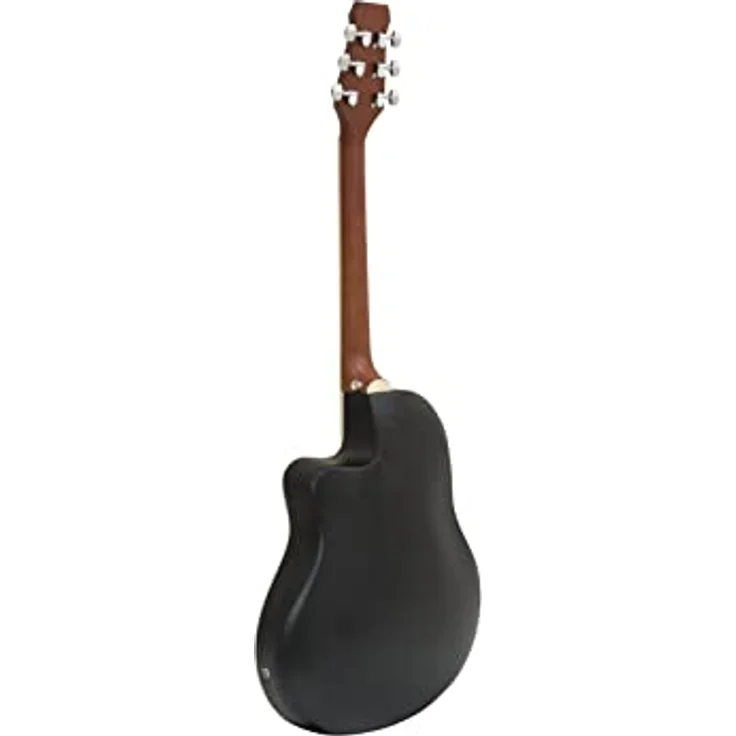 DIMAVERY RB-300 Rounded Back, Akustische Gitarre in schwarz mit Piezo-Tonabnehmer und 3-Band-Equalizer – Bild 2
