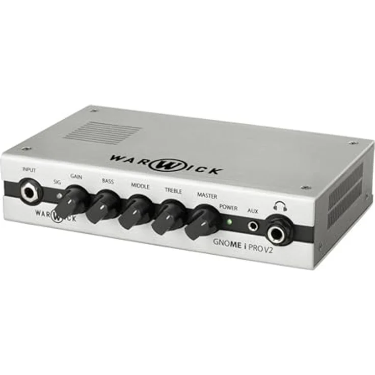 Warwick Gnome i Pro V2, kompaktes Bass-Verstärker Topteil mit 300 W, USB-Interface und 3-Band EQ – Bild 2