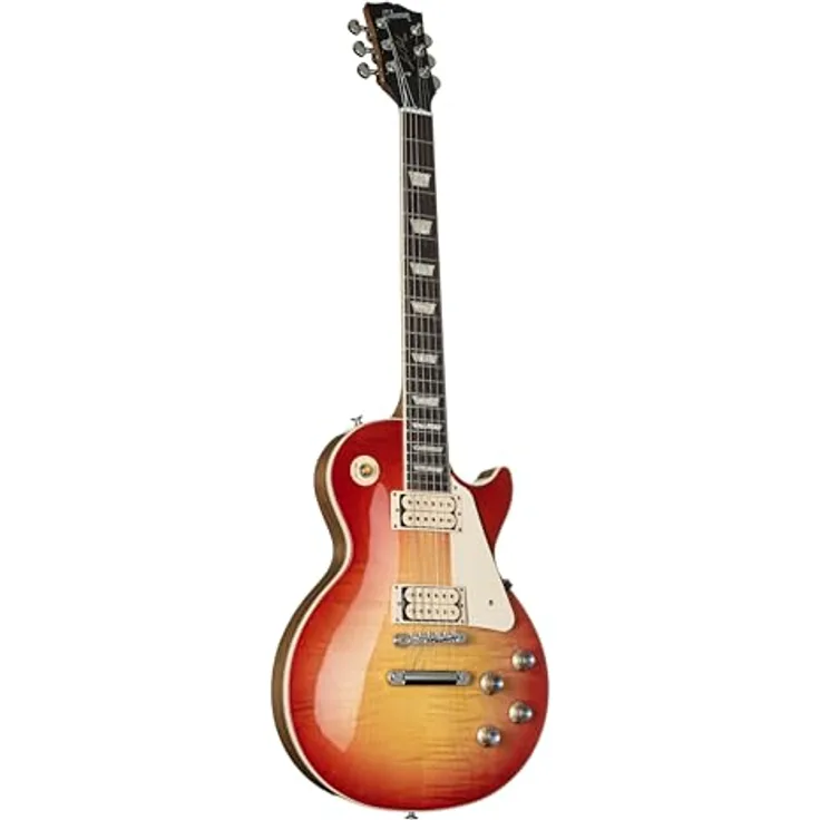 Gibson Les Paul Standard 60s DT VCS, E-Gitarre im Vintage Cherry Sunburst Finish, limitiert auf 500 Exemplare, Mahagoni-Korpus und -Hals, 61T/61R Burstbucker Tonabnehmer, inkl. Koffer