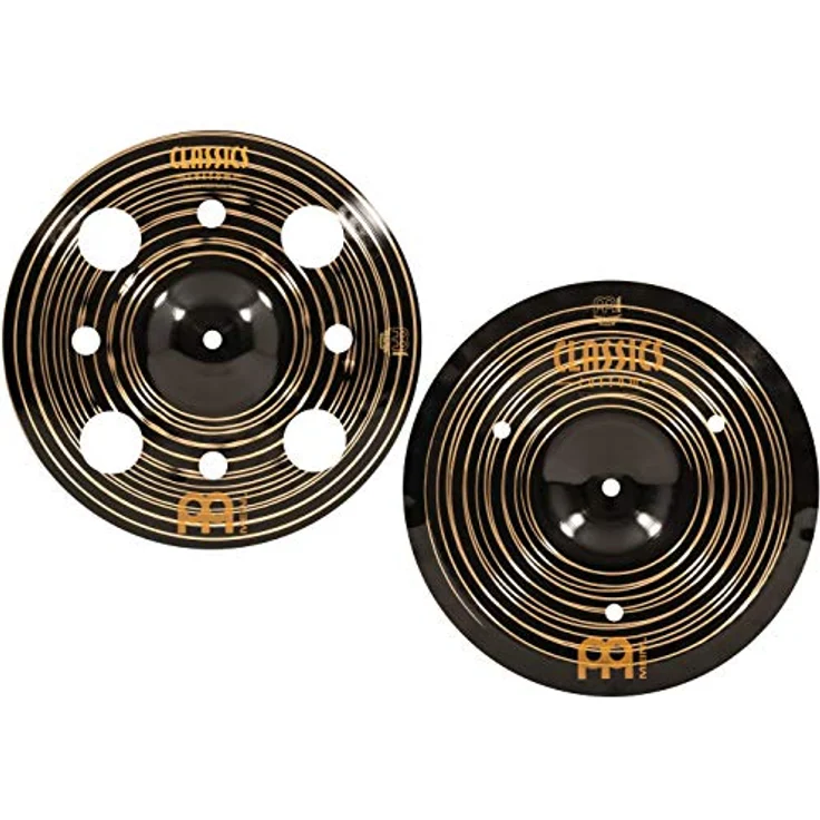 Meinl Cymbals Classics Custom Dark Trash Stack, 12 Zoll Schlagzeugbecken mit dunklem Finish und aggressivem Klang, B12 Bronze – Bild 2