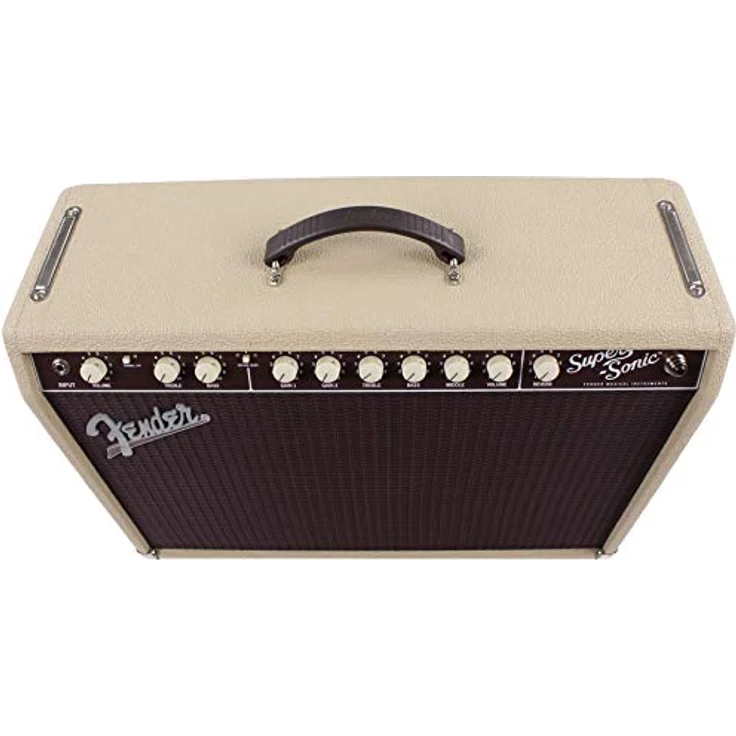 Fender Super-Sonic 22 Combo Blonde, E-Gitarren-Combo mit 22 Watt, 1x12" Lautsprecher, 2 Kanäle, Röhrenverstärkung – Bild 4