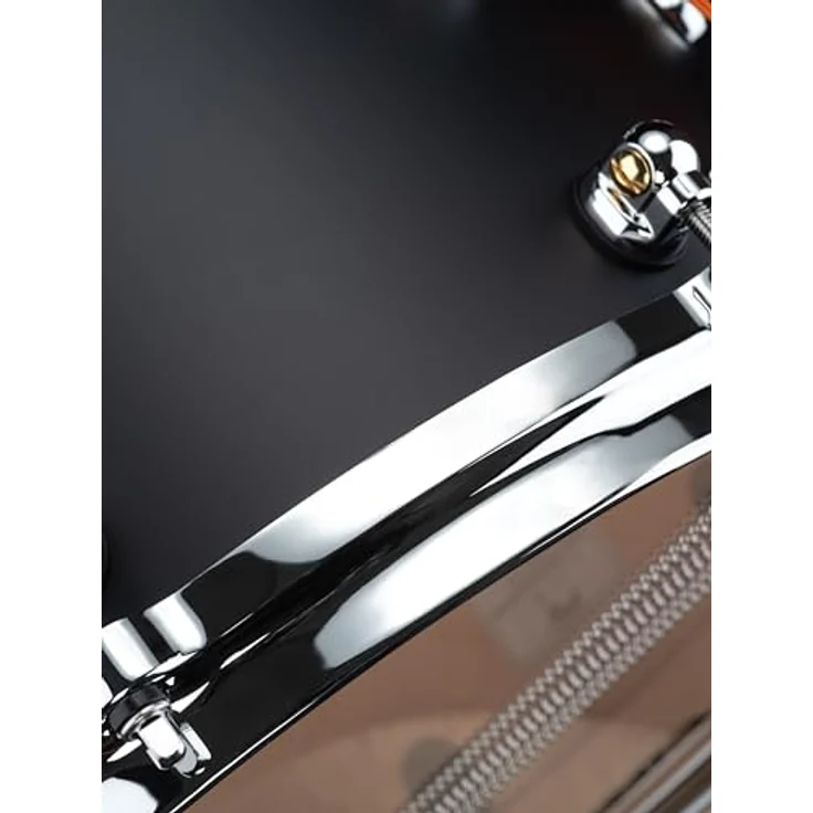 Pearl DC1465S Dennis Chambers Snare, 14"x6,5" Signatur Trommel aus 4-lagigem Ahorn, matte schwarze Finish mit chromfarbener Hardware – Bild 5
