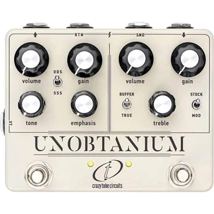 Crazy Tube Circuits Unobtanium, Overdrive/Preamps Effekpedal für E-Gitarre mit K-Style und D-Style Schaltungen, 18V DC, True Bypass – Bild 1
