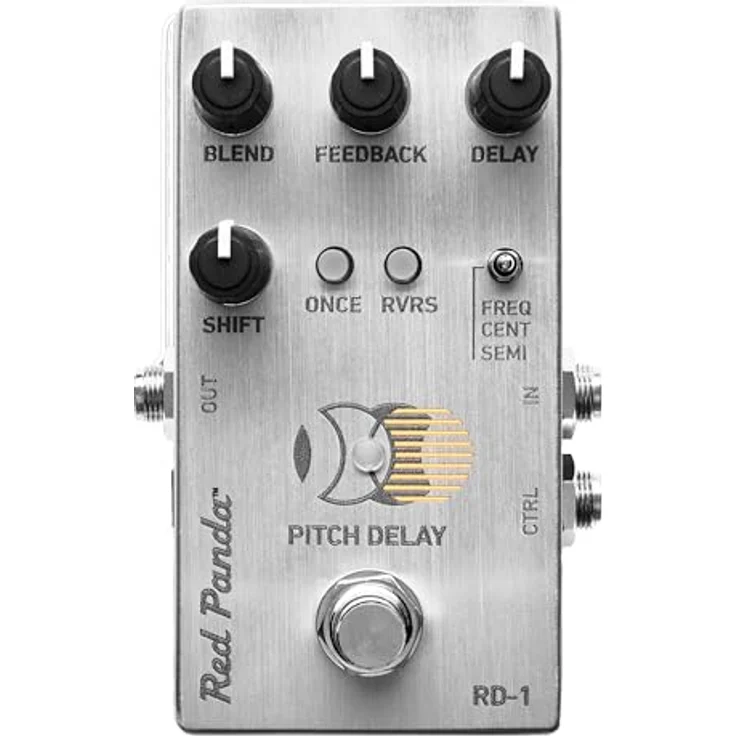 Red Panda RD-1 Pitch Delay, Effektpedal mit ±500 Hz Frequenzverschiebung, 1200 ms Delay-Zeit, Metallgehäuse – Bild 1