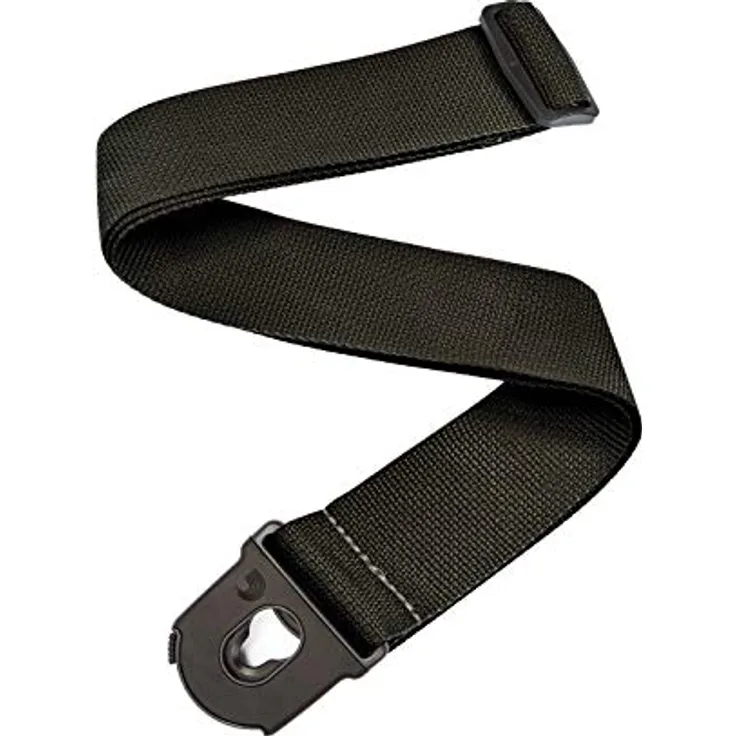 Daddario PWSPL200 Gitarrengurt, verstellbar bis 150 cm, aus strapazierfähigem Polypropylen, schwarz