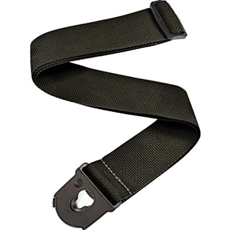 Daddario PWSPL200 Gitarrengurt, verstellbar bis 150 cm, aus strapazierfähigem Polypropylen, schwarz – Bild 1