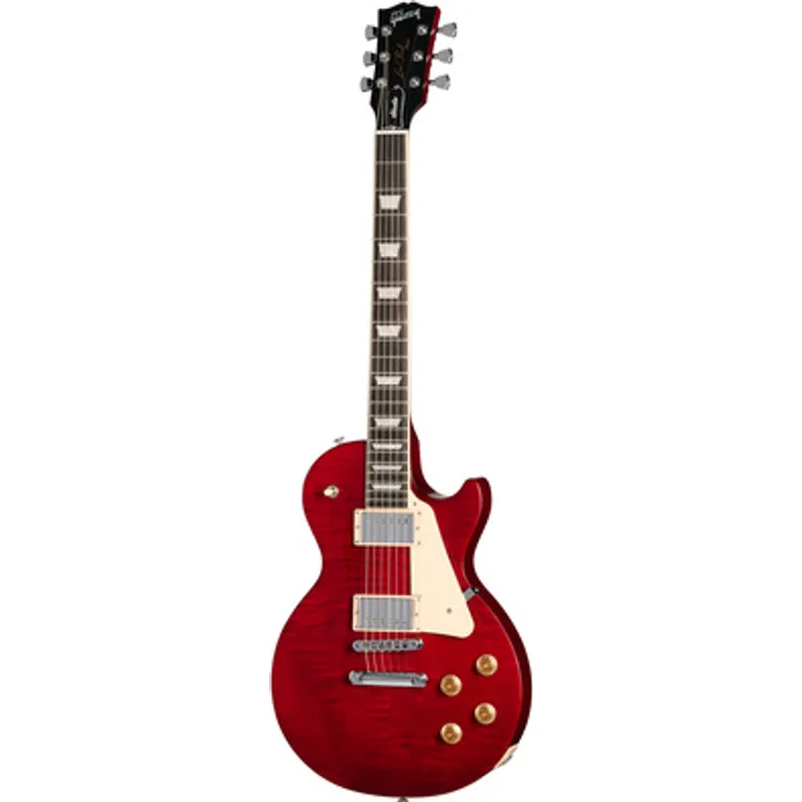 Gibson Les Paul Studio Session CH, E-Gitarre mit Mahagoni-Korpus, Ahorn-Decke und 57 Classic Tonabnehmer, Farbe: Cherry, Made in USA