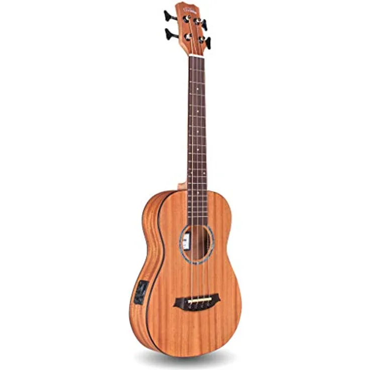 Cordoba Mini II Bass MH-E, Akustikbass mit laminierter Mahagoni-Decke, 3-Band Elektronik und Stimmgerät, Natur-Mahagoni Finish