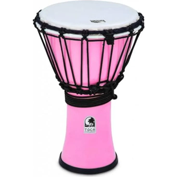 Toca 7" Color Sound Djembe TFCDJ-7PK, Pastell Pink, Kunststoffkessel und -fell, ideal für Schulen und Gruppen – Bild 2
