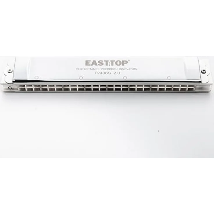 EAST TOP Tremolo Harmonika T2406S 2.0, 24 Löcher in C mit präziser Phosphorbronze-Schilfplatte und dünnem Abdeckungsdesign – Bild 1