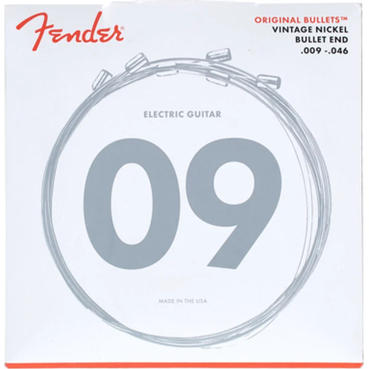 Fender 3150LR Bullets, Gitarrensaiten Pure Nickel Wound, Regular Stärken .009 - .046