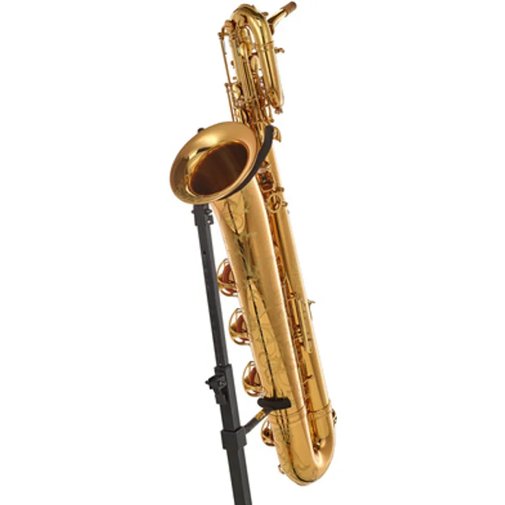 Forestone SX Gold Lacquered Baritone Saxophon, handgravierter Schallbecher, gelbes Messing, tief A bis hoch F#, inklusive Koffer
