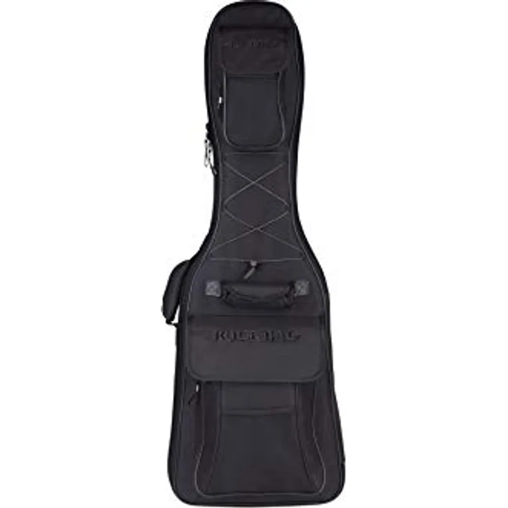 Rockbag Starline E-Guitar Bag, Gitarrentasche aus 600 Denier Polyester mit 20 mm Schaumstoffpolsterung, schwarz