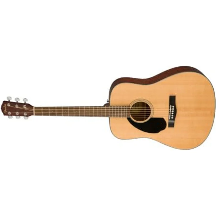 Fender CD-60S Dreadnought Akustikgitarre, Linkshändig, mit massiver Fichte Decke, Mahagoni-Boden, Walnuss-Griffbrett, Natur, inklusive kostenlose virtuelle Lektionen – Bild 4