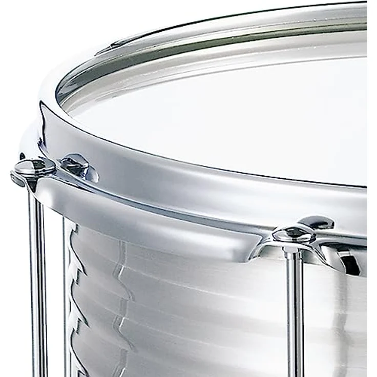 Meinl RE12 12"x12" Repinique Alu, Aluminium Percussion mit Chrom Hardware, auswechselbarem Fell und 8 Spannschrauben – Bild 5